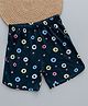 zuniors SSC Cotton Knit Circle Printed Shorts - Dark Green