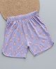 zuniors SSC Cotton Knit Floral Printed Shorts - Lavender