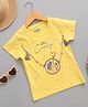zuniors SSC Cotton Knit Half Sleeves Candies & Stars Printed Tee - Yellow