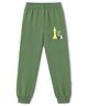 Doreme Single Jersey Knit Full Length Chess & Text Printed Lounge Pant - Green