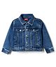 Babyhug Cotton Lycra Full Sleeves Denim Jacket - Light Blue