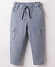 Rikidoos Cotton Woven Full Length Cargo Pant - Light Blue