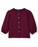 Pine Kids Woven Full Sleeves Solid Colour Top - Maroon
