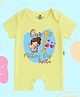 The Peppy Tend 100% Cotton Knit Mothers Day Theme Half Sleeves Our 1st Mothers Day Together Text Printed Romper - Yellow