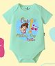 The Peppy Tend 100% Cotton Knit Mothers Day Theme Half Sleeves Our 1st Mothers Day Together Text Printed Onesie - Sea Green