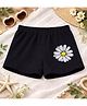Luke and Lilly Cotton Blend Knit Floral Printed Shorts - Black
