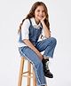 Pine Kids Cotton Knit Full Sleeves Shirt & Jeans Set with Jacket - Blue