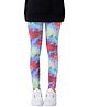 Neska Moda Knit Tie Dye Leggings - Multi Colour