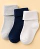 Doodle Poodle Cotton Blend Knit Ankle Length Socks Pack of 3 in White Black Grey