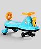 Twister Swing Car with Light & Music - Blue Orange| Easy to Handle| Built for Rough Play| Encourages Physical Activity| Easy to Assemble| For Kids of 1 to 6 years| Sport Gift