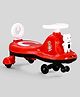 Twister Swing Car with Light & Music - Red| Easy to Handle| Built for Rough Play| Encourages Physical Activity| Easy to Assemble| For Kids of 1 to 6 years| Sport Gift