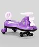 Twister Swing Car with Light & Music - Purple| Easy to Handle| Built for Rough Play| Encourages Physical Activity| Easy to Assemble| For Kids of 1 to 6 years| Sport Gift
