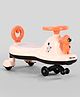Baby Swing Car with Light & Music - Peach| Easy to Handle| Built for Rough Play| Encourages Physical Activity| Fully Assembled| For Kids of 1 to 6 years| Sport Gift