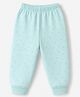 Simply Fleece Knit Full Length Printed Fleece & Woollen Pant - Light Blue