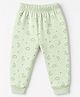Simply Fleece Knit Full Length Cloud & Moon Printed Fleece & Woollen Pant - Light Green