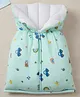 GRASPING FINGERS Premium Muslin Cotton Sleeping bed Baby Carry Nest, Infant Sleeping Bag - Mint Green