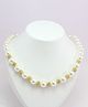 Milyra Pearls & Diamond Necklace - Off White & Golden