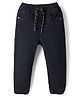 Babyhug Denim Full Length Jogger Style Washed Jeans With Stretch - Black