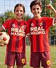 Pine Active Real Madrid Football  Jersey T-Shirt with Shorts Set - Red