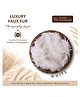 Babliss Newborn Soft Curly Faux Fur Rug Basket Stuffer for Photography | White