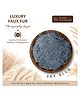 Babliss Newborn Soft Curly Faux Fur Rug Basket Stuffer for Photography | Sky Blue