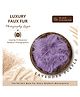Babliss Newborn Soft Curly Faux Fur Rug Basket Stuffer for Photography | Lavender Purple