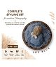 Babliss Newborn Soft Curly Faux Fur with Wrap, Headband and Teddy | Set of 4 | Sky Blue