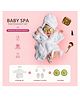 Babliss Infants Photoshoot Bathrobe, Headphone with Slippers & Cucumbers , 6-12 Months , Off White