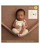 Babliss Newborn Ribbed Romper with Teddy | set of 2 | White