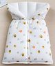 GRASPING FINGERS Premium Muslin Cotton Baby Carry Nest, Infant Sleeping Bag - White