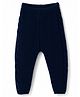 Babyhug Sweater Knit Full Length Solid Colour Lounge Pant - Navy Blue