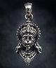 LA BELLE VIE Hanuman Ji Face German Silver Pendant -Silver