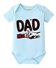 BLUSHES 100% Cotton Knit Fathers Day Theme Half Sleeve Father & Son Theme Printed Onesie - Aqua Blue