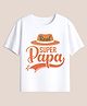BLUSHES 100% Cotton Knit Fathers Day Theme Half Sleeves Real Super Papa Text Printed Tee - White