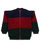 Yellow Apple Knit Full Sleeves Hoodies With Cable Knit Design - Maroon