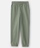 OshKosh B'gosh Cotton Woven Ankle Length Solid Jogger - Olive Green
