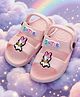 Yellow Bee Disney Mickey Mouse & Friends Featuring Daisy Duck Applique Detailed Slingback Sandals - Pink