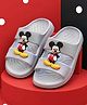 Yellow Bee Mickey Mouse Featuring Character Applique Detailed Sliders - Grey
