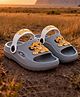 Yellow Bee Disney Lion King Featuring Rotating Simba Applique Detailed Slingback Sandals - Grey