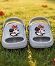 Yellow Bee Disney Mickey Mouse & Friends Featuring Minnie Mouse Applique Detailed Slingback Sandals  - Grey
