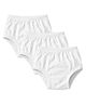 TUMMY Cotton Knit Pack Of 3 Solid Bloomers - White