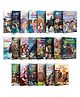 Evergreen Illustrated Classics Books: The Secret Garden, A Tale of Two Cities, Gulliver's Travels, The Lost World and More Classic Story Books Kids Educational Books Pack of 22 Books - English
