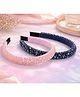Zion Set Of 2 Stones Embellished Hair Bands - Multi Colour