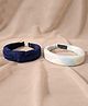 Zion Set Of 2 Knot Detailed & Checked Hair Bands - Multi Colour
