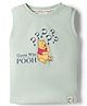 Ollypop Disney Sinker Knit Sleeveless Tank T-Shirt with Winnie the Pooh Graphics - Sea Green