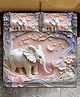 BhaiJi Bedsheets 220TC Glace Cotton Bed Sheet Double Bed With 2 Pillow Covers Full HD Digital Prints - Elephant Scenery Print