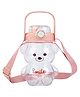FunBlast Cute Bear Theme Large-Capacity Water Bottle with Straw for Kids - 1000 ML (Multicolor)