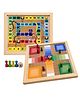 Pingo Play 2 in 1 Wooden Ludo & Snakes & Ladders Board Game for Kids & Family | Reversible Double-Sided Board | Wooden Pawns & Dice Included | Travel Friendly Family Game | 3 Years+