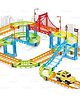 Kidology 95 Pcs Flexible Racing Track Playset - DIY Changeable Variety Track with Battery Operated Electric Car - Creative Indoor & Outdoor Racing Toy for Kids 3+ Years