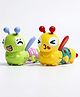 Muren Dancing Colorful Crawling Caterpillar Toy | Wind-Up Mechanism and Gear Movement |Fun Early Learning Activity for Toddlers- Set of 2-Random Color